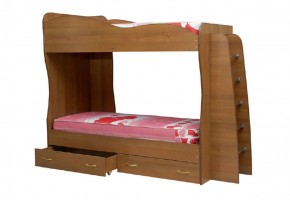 Кровать детская 2-х ярусная Юниор-1 (800*2000) ЛДСП в Очёре - ocher.mebel-74.com | фото