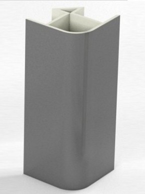 Угловое соединение для цоколя 90 гр. h100 мм (Алюминий; Белый; Венге; Дуб Сонома; Черный) в Очёре - ocher.mebel-74.com | фото